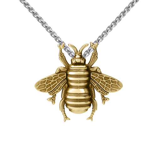 Large Bee Pendant Gold Vermeil