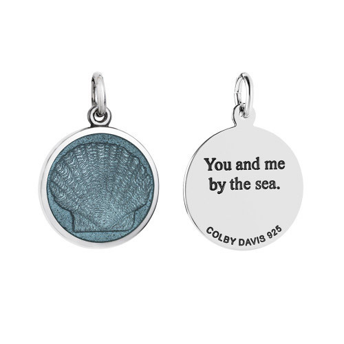 Colby Davis Pendant: Small Scallop Shell - Sterling Silver