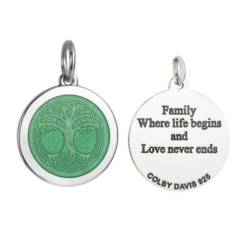 Colby Davis Pendant: Men's Medium Tree of Life - Sterling Silver