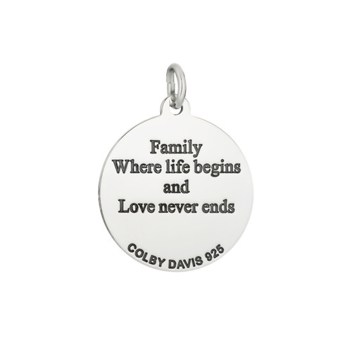 Colby Davis Pendant: Men's Medium Tree of Life - Sterling Silver