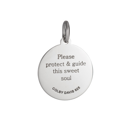 Colby Davis Pendant: Medium Baby Feet - Sterling Silver Colby Davis Pendant: Medium Baby Feet - Sterling Silver
