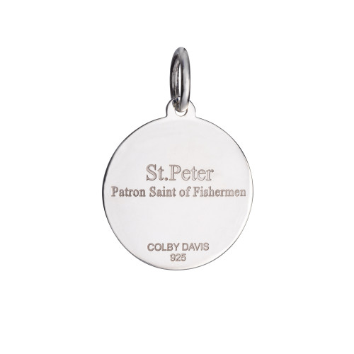 Colby Davis Pendant: Medium Saint Peter - Sterling Silver Colby Davis Pendant: Medium Saint Peter - Sterling Silver