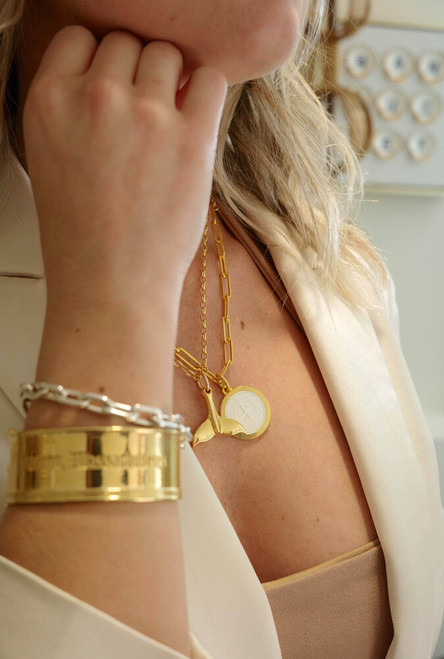 Colby Davis Pendant: Medium Compass Rose - Gold Vermeil