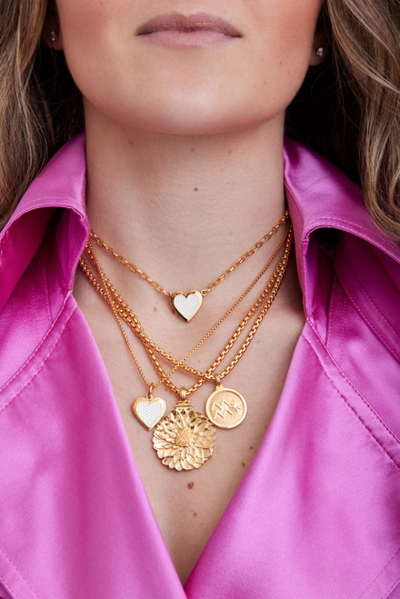 Colby Davis Chain: Gold Vermeil Medium Box - 18" Colby Davis Chain: Gold Vermeil Medium Box - 18"