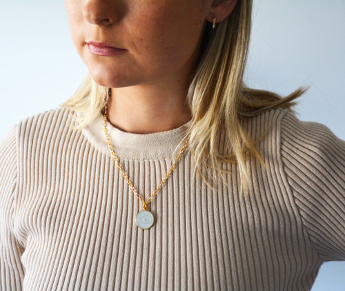 Colby Davis Pendant: Small Evil Eye - Gold Vermeil