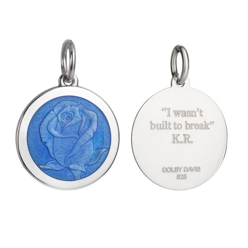 Colby Davis Pendant: Medium Rose - Sterling Silver