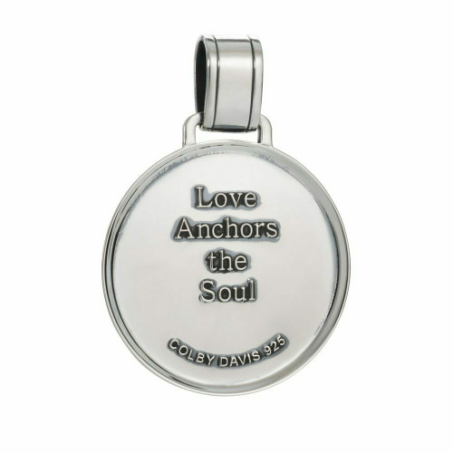 Colby Davis Pendant: Large Anchor - Sterling Silver