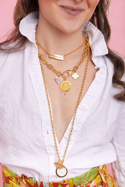 Colby Davis Palmer Pendant - Gold Vermeil