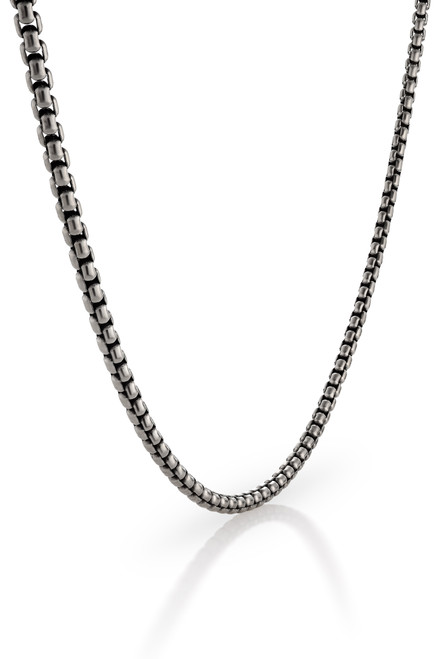 Colby Davis Chain: Oxidized Medium Box - 18"