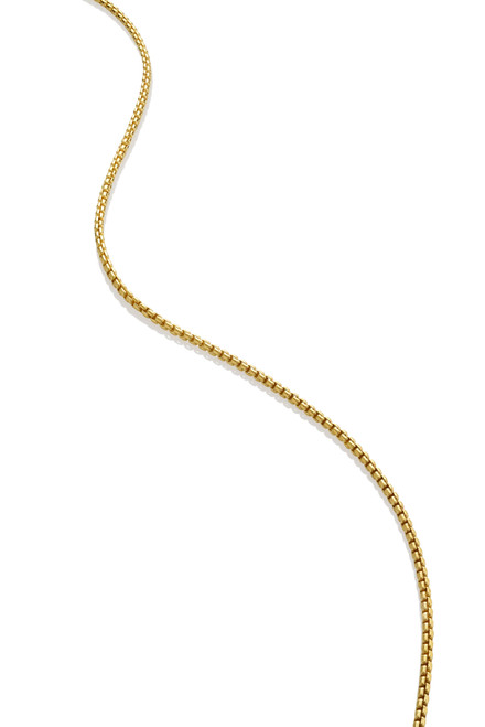 Colby Davis Chain: Gold Vermeil Small Box - 20" Colby Davis Chain: Gold Vermeil Small Box - 20"