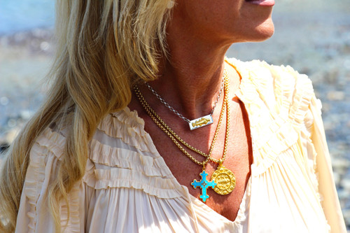 Golden Cod Round With Border Gold Vermeil