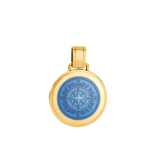Colby Davis Pendant: Large Compass- Gold Vermeil