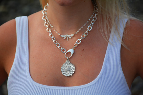 Dragonfly Sterling Silver Bar Necklace Dragonfly Sterling Silver Bar Necklace