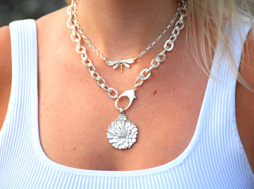 Colby Davis Pendant: Dahlia - Sterling Silver