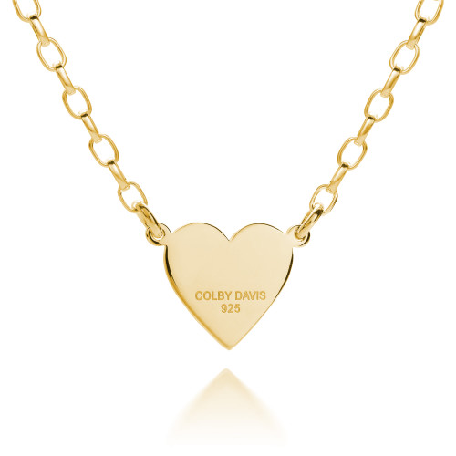 Colby Davis Necklace: Hearts of Love - Gold Vermeil