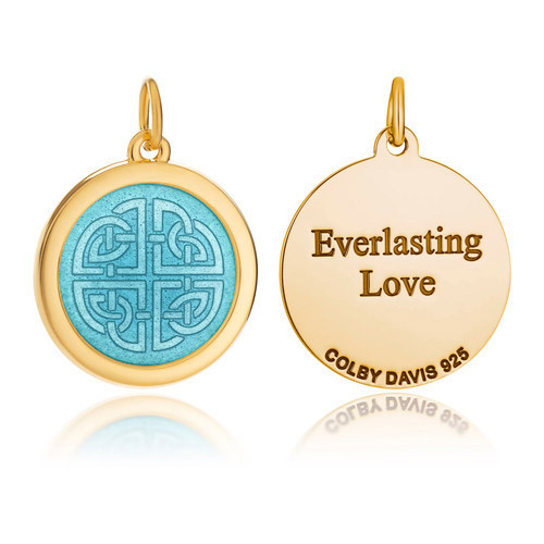 Colby Davis Pendant: Medium Mother-Daughter Knot - Gold Vermeil