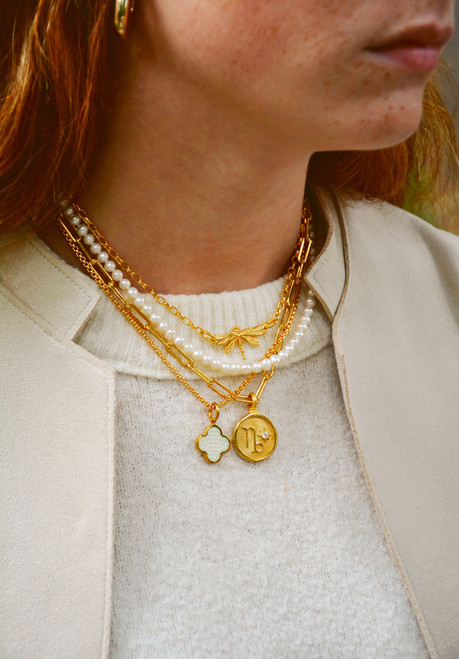 Colby Davis Pendant: Capricorn Zodiac – Gold Vermeil Colby Davis Pendant: Capricorn Zodiac – Gold Vermeil