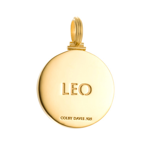 Colby Davis Pendant: Leo Zodiac – Gold Vermeil Colby Davis Pendant: Leo Zodiac – Gold Vermeil