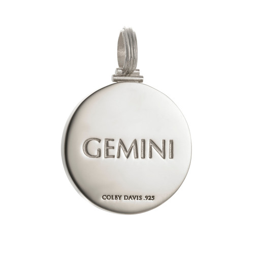 Colby Davis Pendant: Gemini Zodiac - Sterling Silver