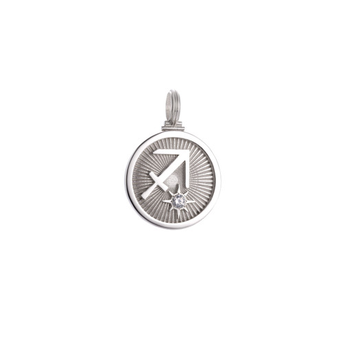 Colby Davis Pendant: Sagittarius Zodiac - Sterling Silver Colby Davis Pendant: Sagittarius Zodiac - Sterling Silver