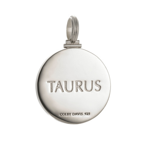 Colby Davis Pendant: Taurus Zodiac - Sterling Silver Colby Davis Pendant: Taurus Zodiac - Sterling Silver