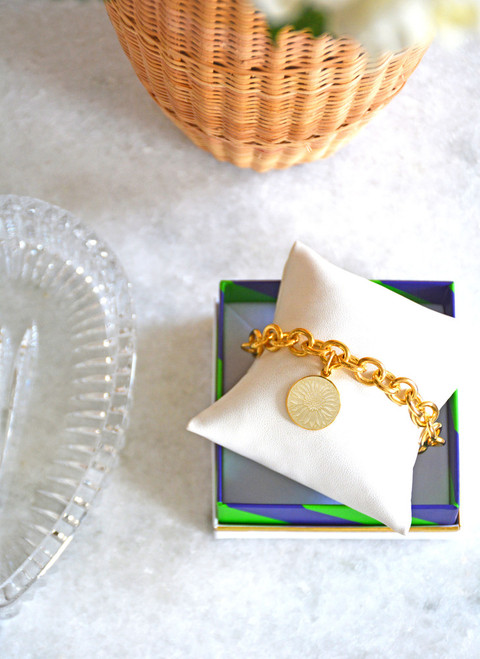 Colby Davis Pendant: Small Sunflower - Gold Vermeil