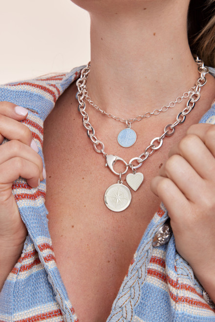 Colby Davis Pendant: You Are Loved Heart - Sterling Silver Colby Davis Pendant: You Are Loved Heart - Sterling Silver