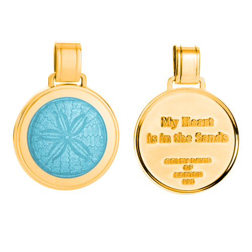 Colby Davis Pendant: Large Sand Dollar - Gold Vermeil