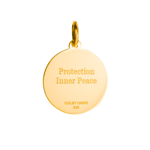 Colby Davis Pendant: Medium Evil Eye - Gold Vermeil Colby Davis Pendant: Medium Evil Eye - Gold Vermeil