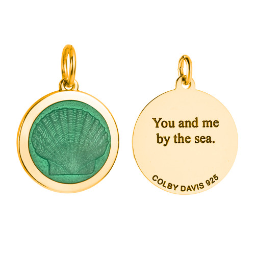 Colby Davis Pendant: Medium Scallop Shell - Gold Vermeil Colby Davis Pendant: Medium Scallop Shell - Gold Vermeil