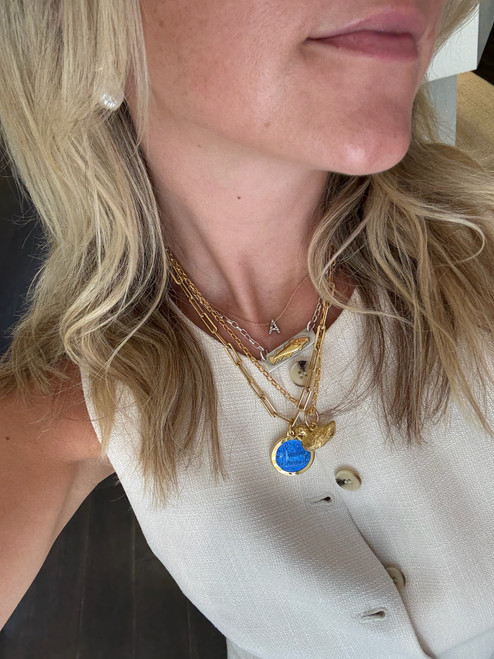 Colby Davis Pendant: Medium Boston - Gold Vermeil Colby Davis Pendant: Medium Boston - Gold Vermeil