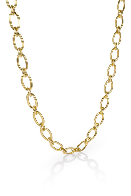 Colby Davis Chain: Gold Vermeil Medium Oval- 18"