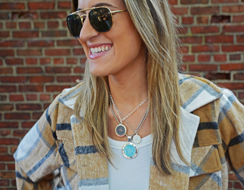 Colby Davis Pendant: Large Saint Christopher - Sterling Silver