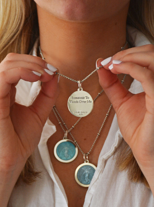 Colby Davis Pendant: Medium Angel - Sterling Silver Colby Davis Pendant: Medium Angel - Sterling Silver