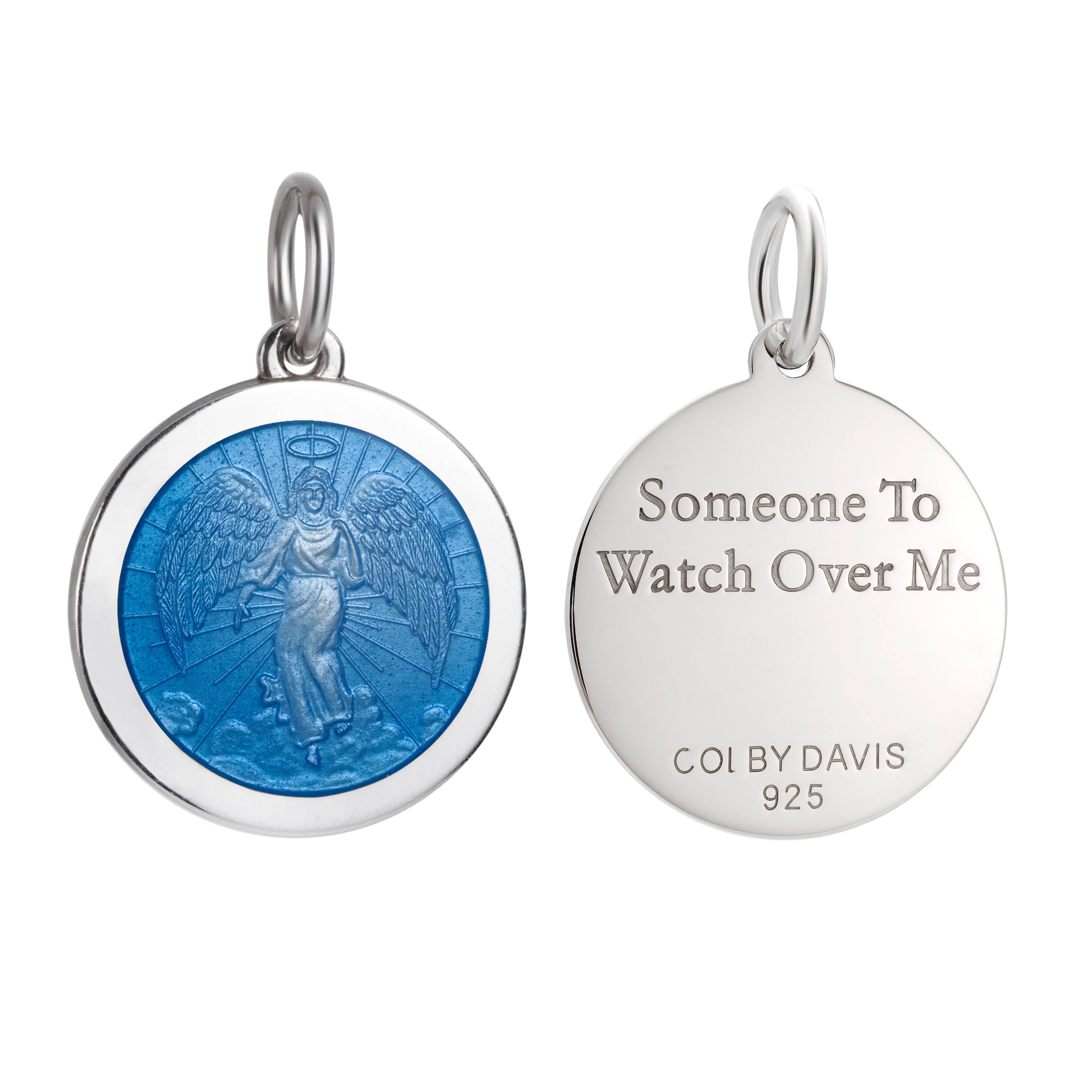 Colby Davis Pendant: Men's Medium Angel Sterling Silver www - Main Image