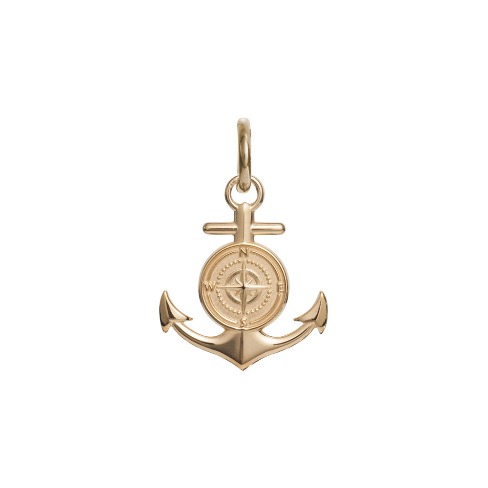 Nautical necklace, gold anchor necklace, silver anchor charm, ocean  necklace, a tiny gold vermeil anchor on a 14k gold filled chain