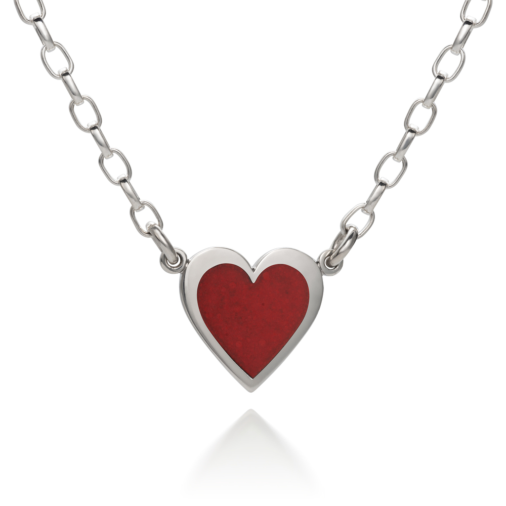 Davis Locket Charm Necklace in Sterling Silver