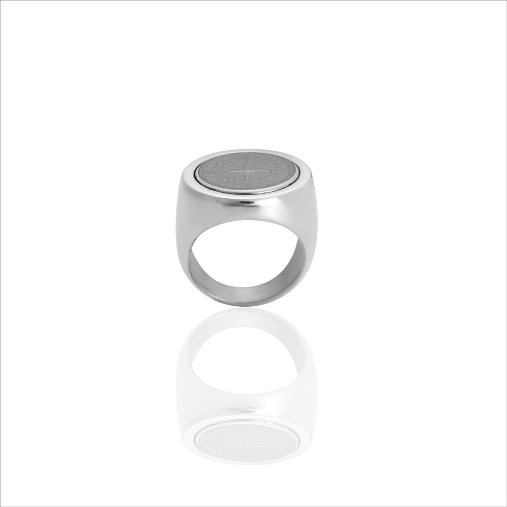 Davis Signet Ring in Sterling Silver - 6