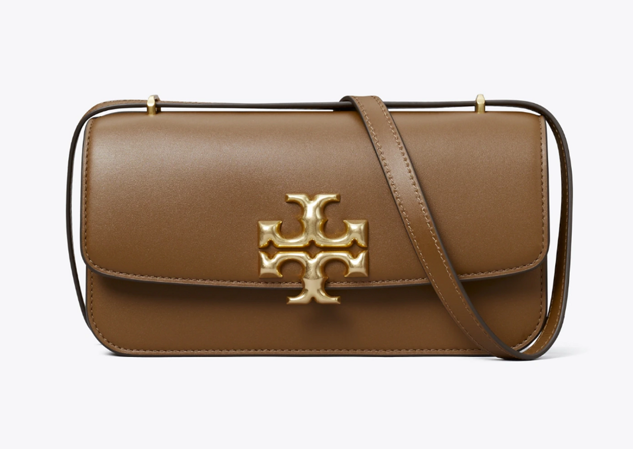 Tory Burch Eleanor Satchel - Black/Brass