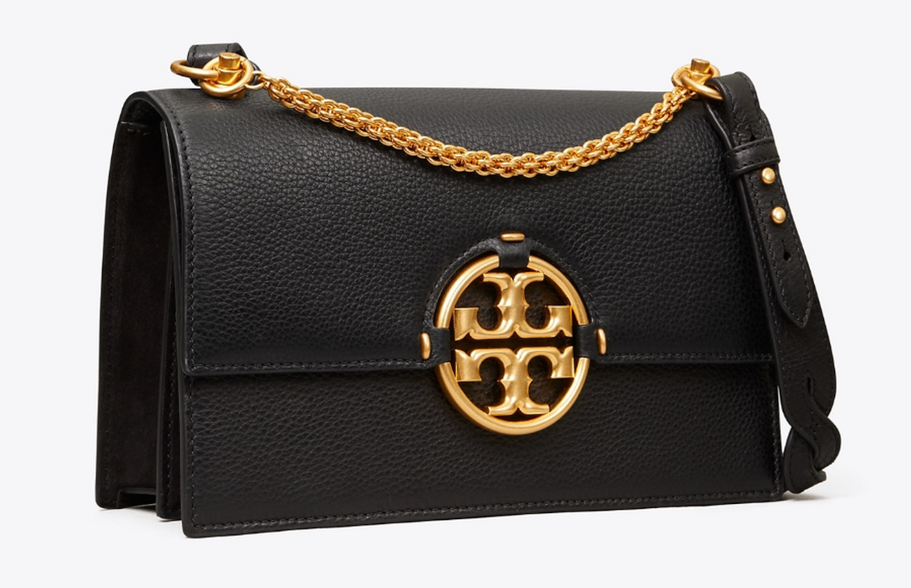 Tory Burch Women's Miller Flap Shoulder Handbag - Black 