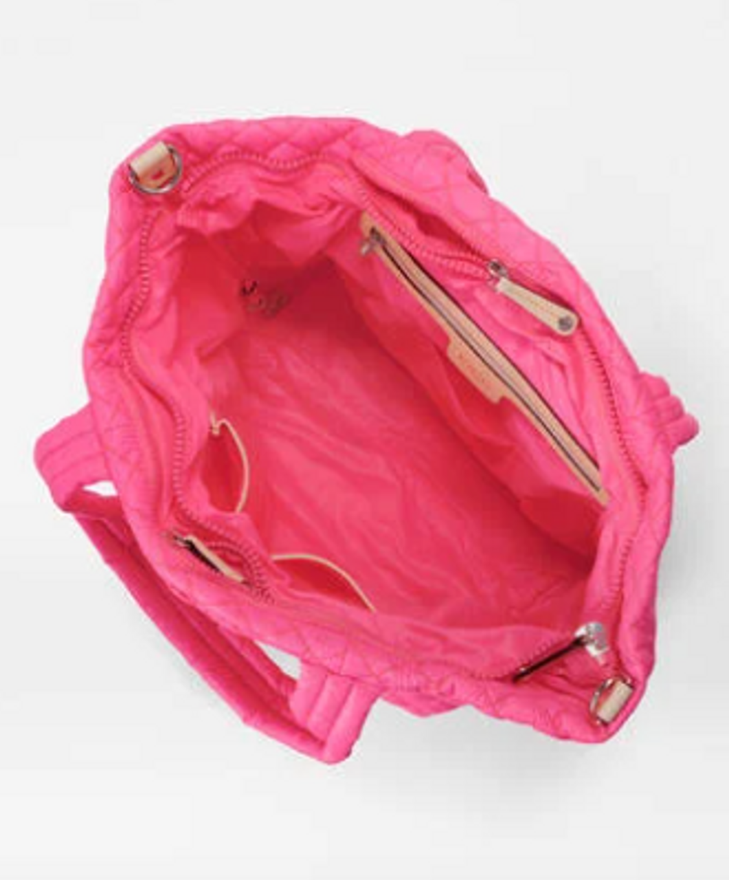 Medium Metro Tote Deluxe - Neon Pink - Monkee's of Fredericksburg