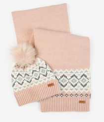 Eden Fairisle Beanie Gift Set - Pink