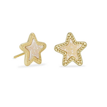 Jae Star Stud Earring - Gold / Iridescent Jae Star Stud Earring - Gold / Iridescent