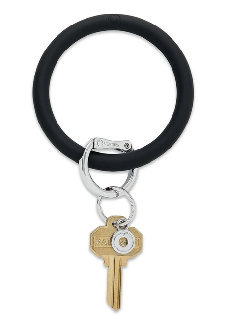 Silicone Big O Key Ring - Back in Black