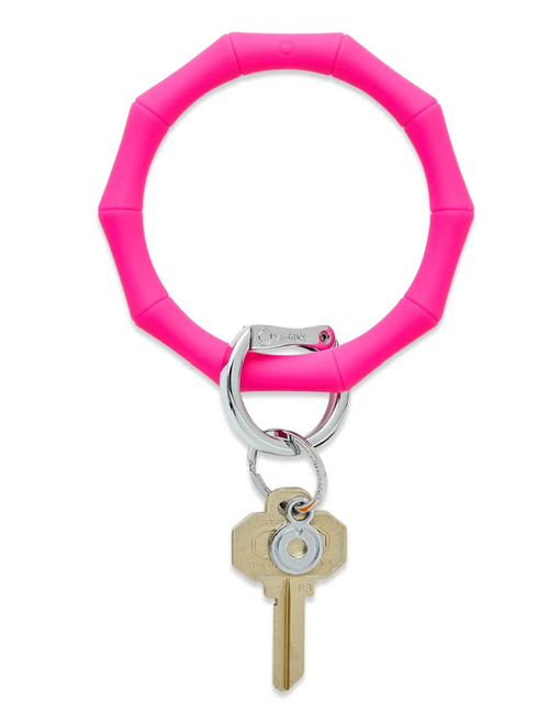 Silicone Big O Key Ring - Tickled Pink Bamboo