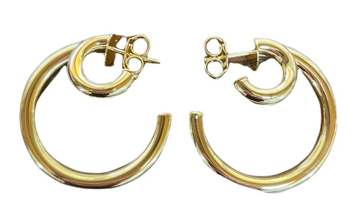 Frankie Hoops - Gold Plated