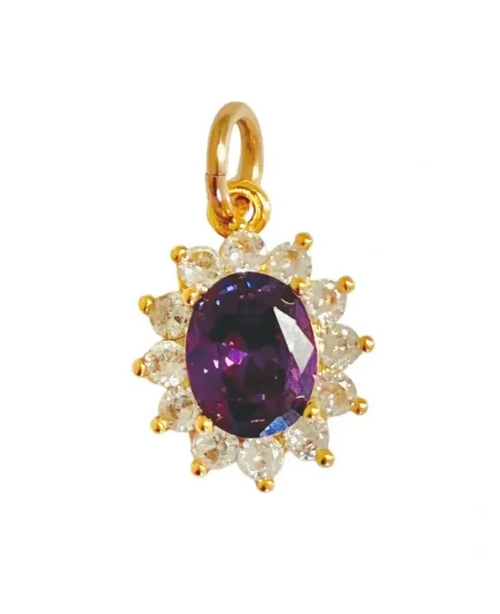 Goddess Charm - Amethyst Gemstone