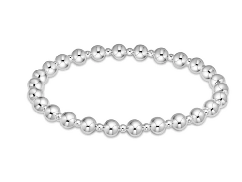 Classic Grateful Pattern 5MM Bead Bracelet - Sterling