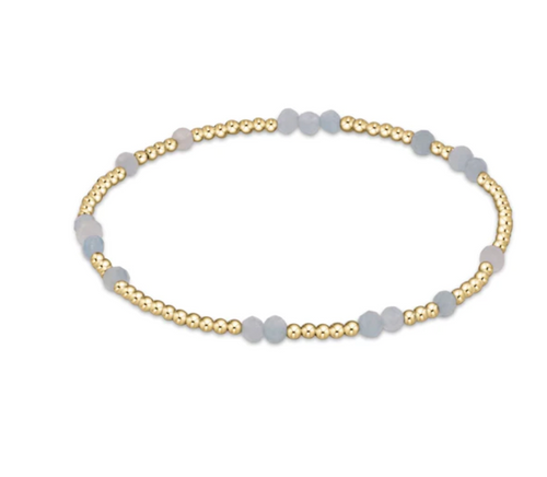 Hope Unwritten Gemstone Bracelet - Aquamarine 