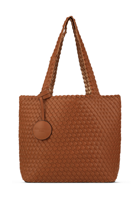 Tory Burch Women's Devon Sand Pebbled Leather Perry Large Trtiple  Compartment Tote Handbag